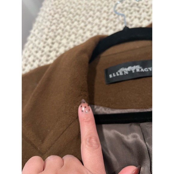 Vintage Linda Allard Ellen Tracy Wool Blend Overcoat - Picture 6 of 10